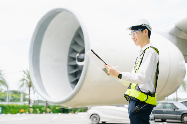 Aircraft Maintenance Engineers collaborating to ensure flight safety