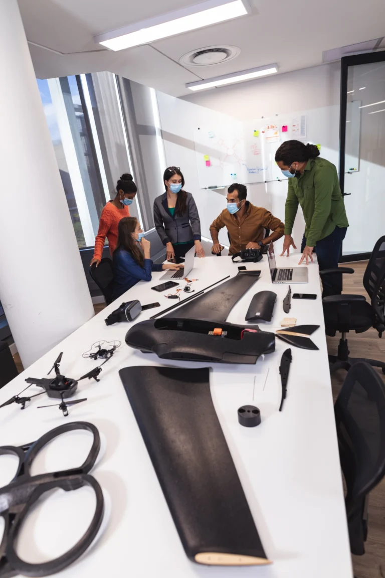 AME students in a classroom learning aircraft systems