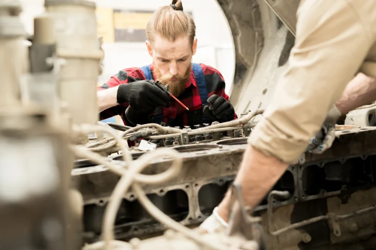 Hands-on training for Aircraft Maintenance Engineers at Sarsan Aviation Academy.